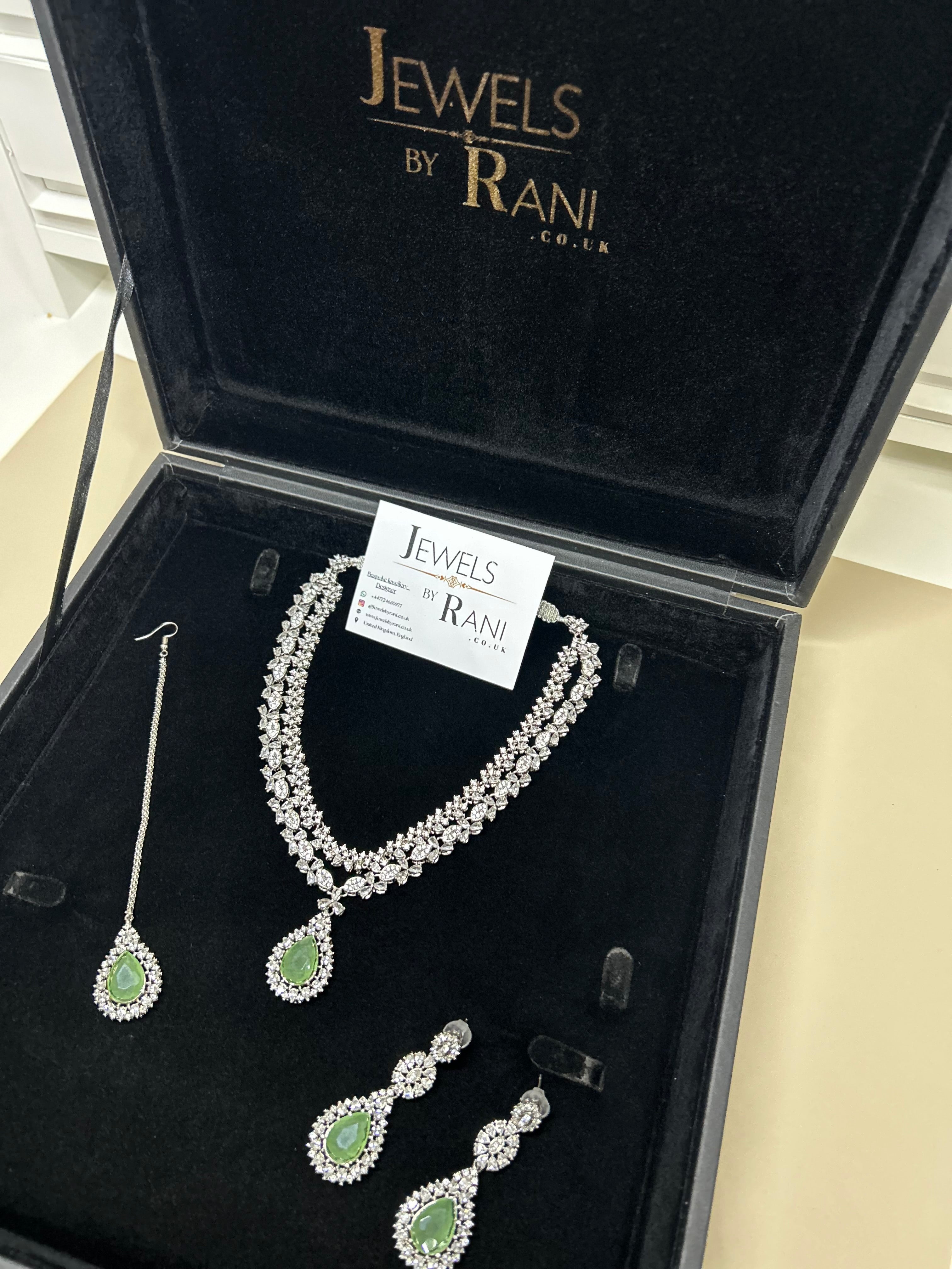 Pre Order 6 Weeks - Beautiful Sage Green / Bridal Jewellery Set