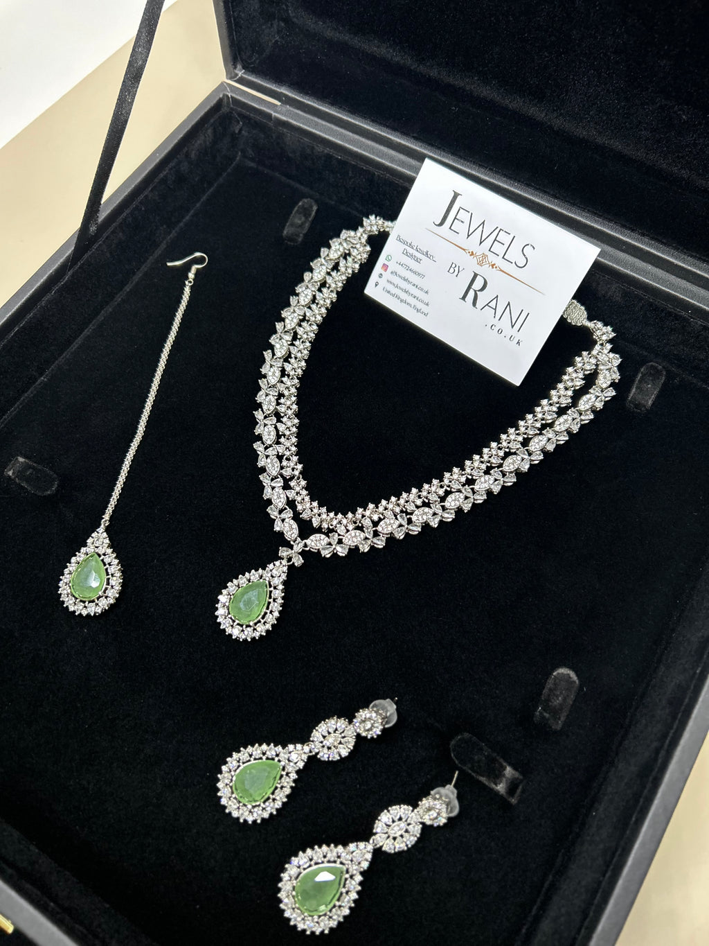 Pre Order 6 Weeks - Beautiful Sage Green / Bridal Jewellery Set