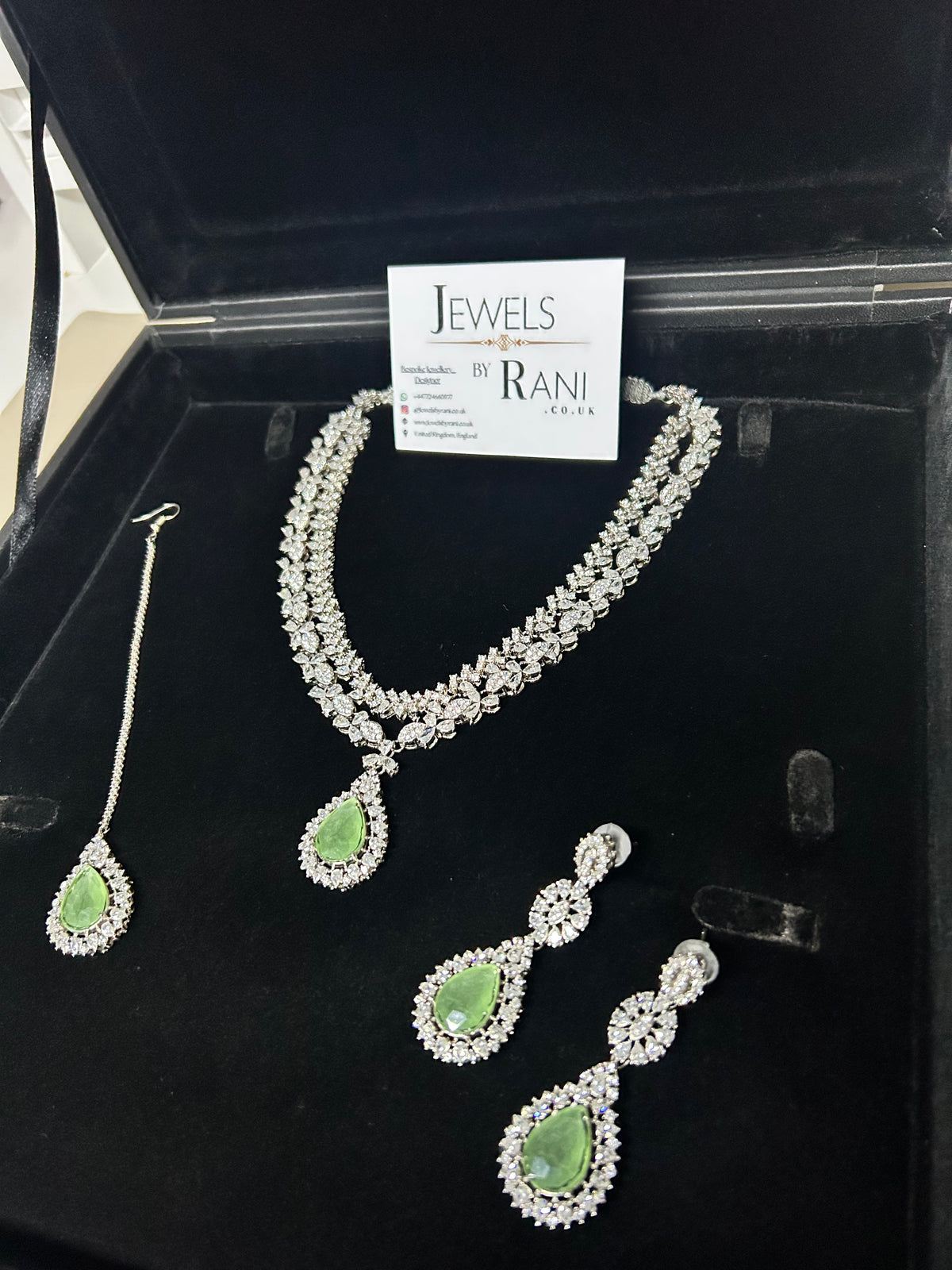 Pre Order 6 Weeks - Beautiful Sage Green / Bridal Jewellery Set