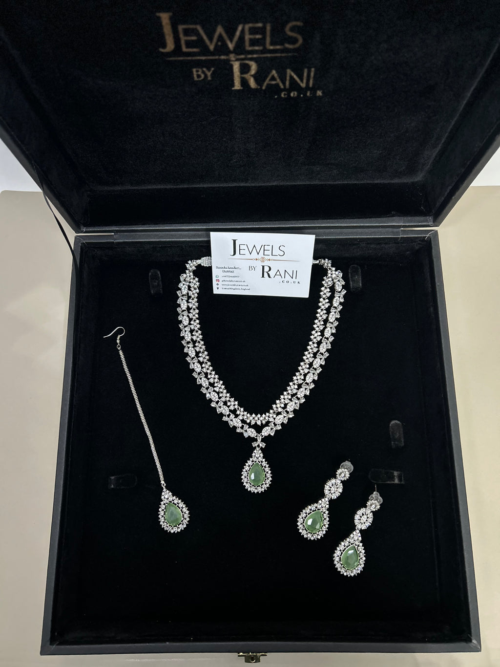 Pre Order 6 Weeks - Beautiful Sage Green / Bridal Jewellery Set