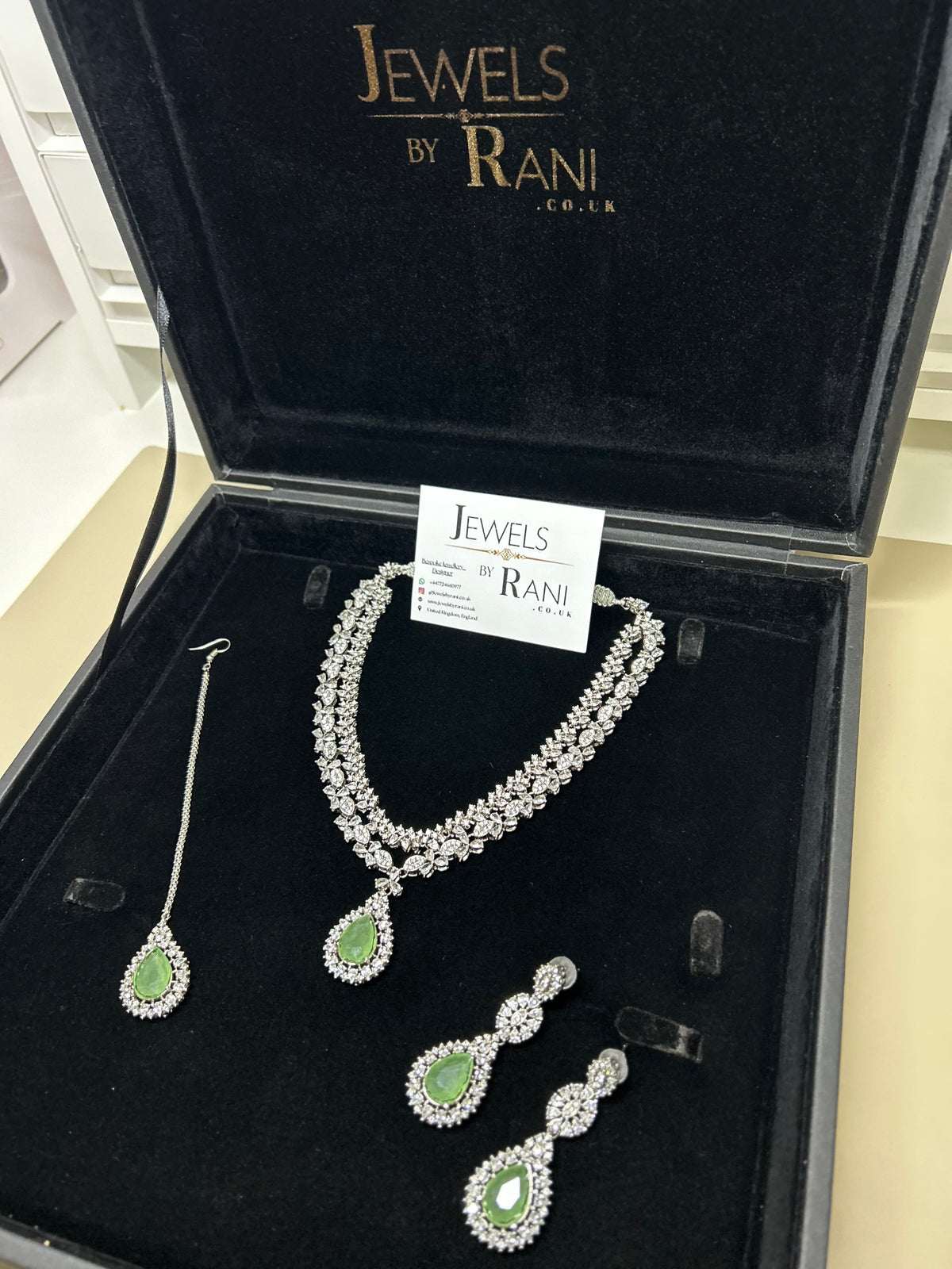 Pre Order 6 Weeks - Beautiful Sage Green / Bridal Jewellery Set