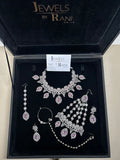 Trending, Baby Pink & Silver Statement Set Style 5207