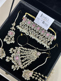 2026 Collection | Pink and White Choker Set + Saharas (Style 759)