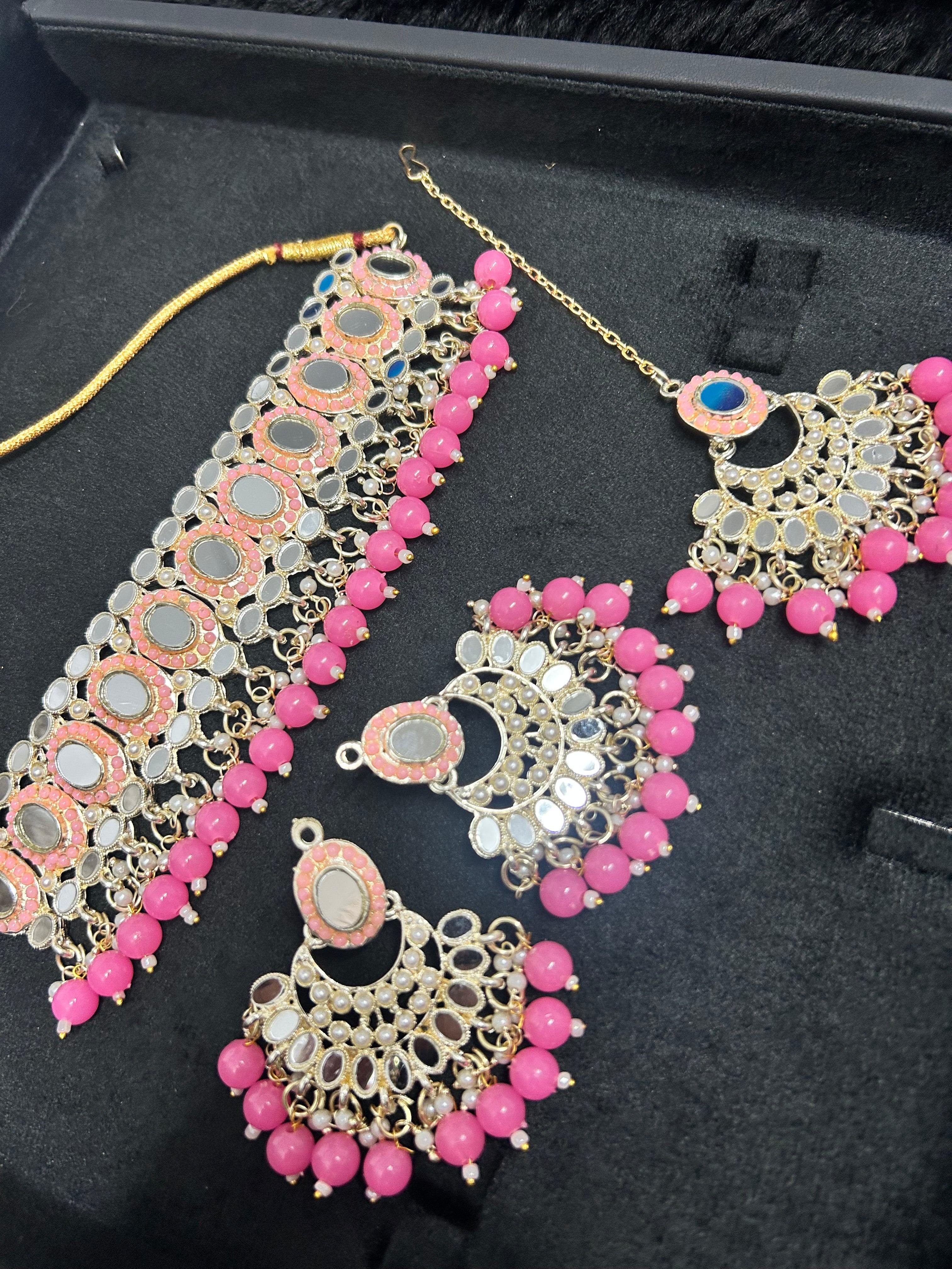 Pink Light Weight Choker Set