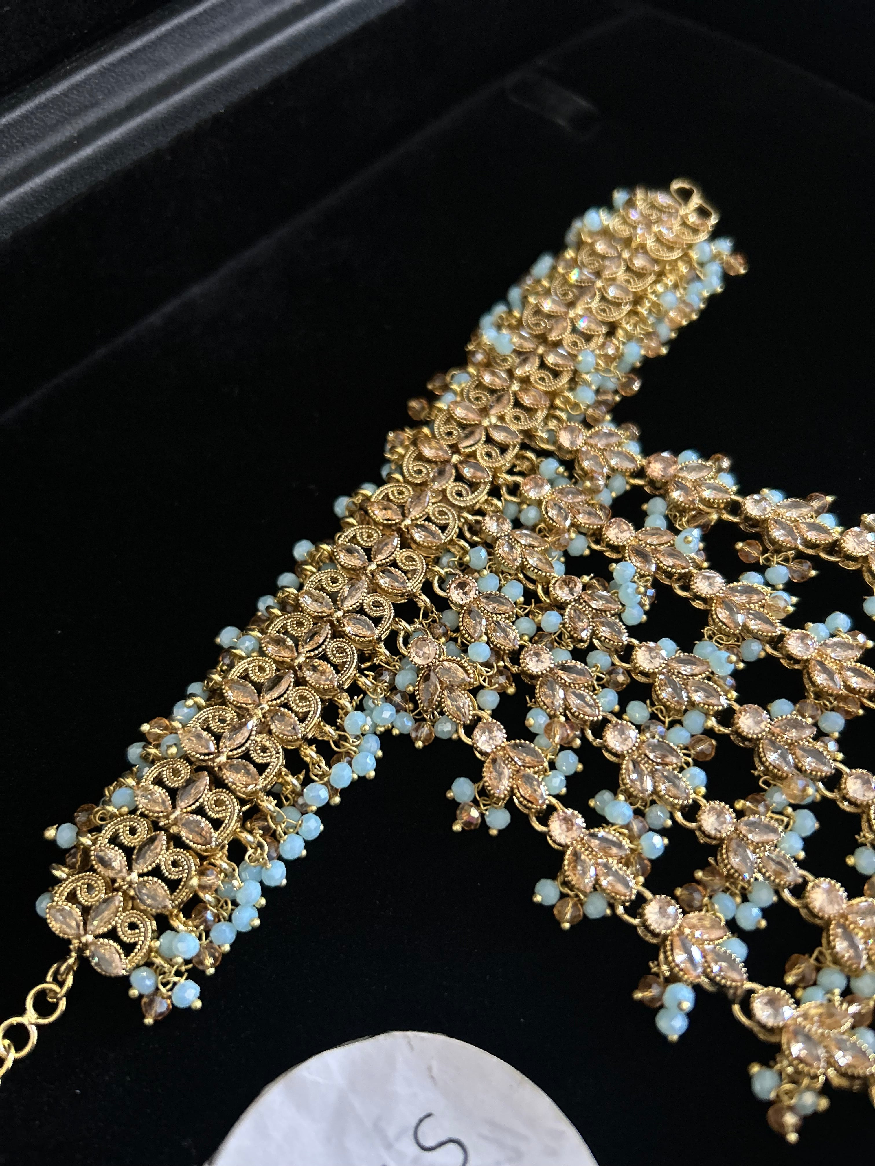 Any colour Pre Order 6 Weeks - 24crt Gold Plated Bridal Hand Piece ONLY |Angla