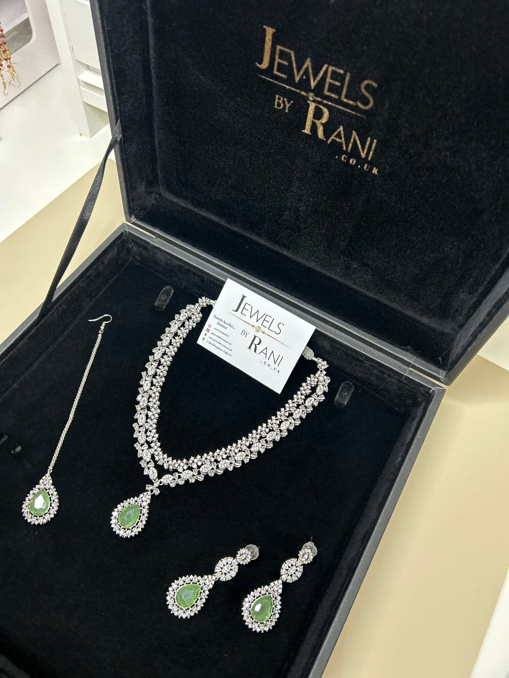 Pre Order 6 Weeks - Beautiful Sage Green / Bridal Jewellery Set