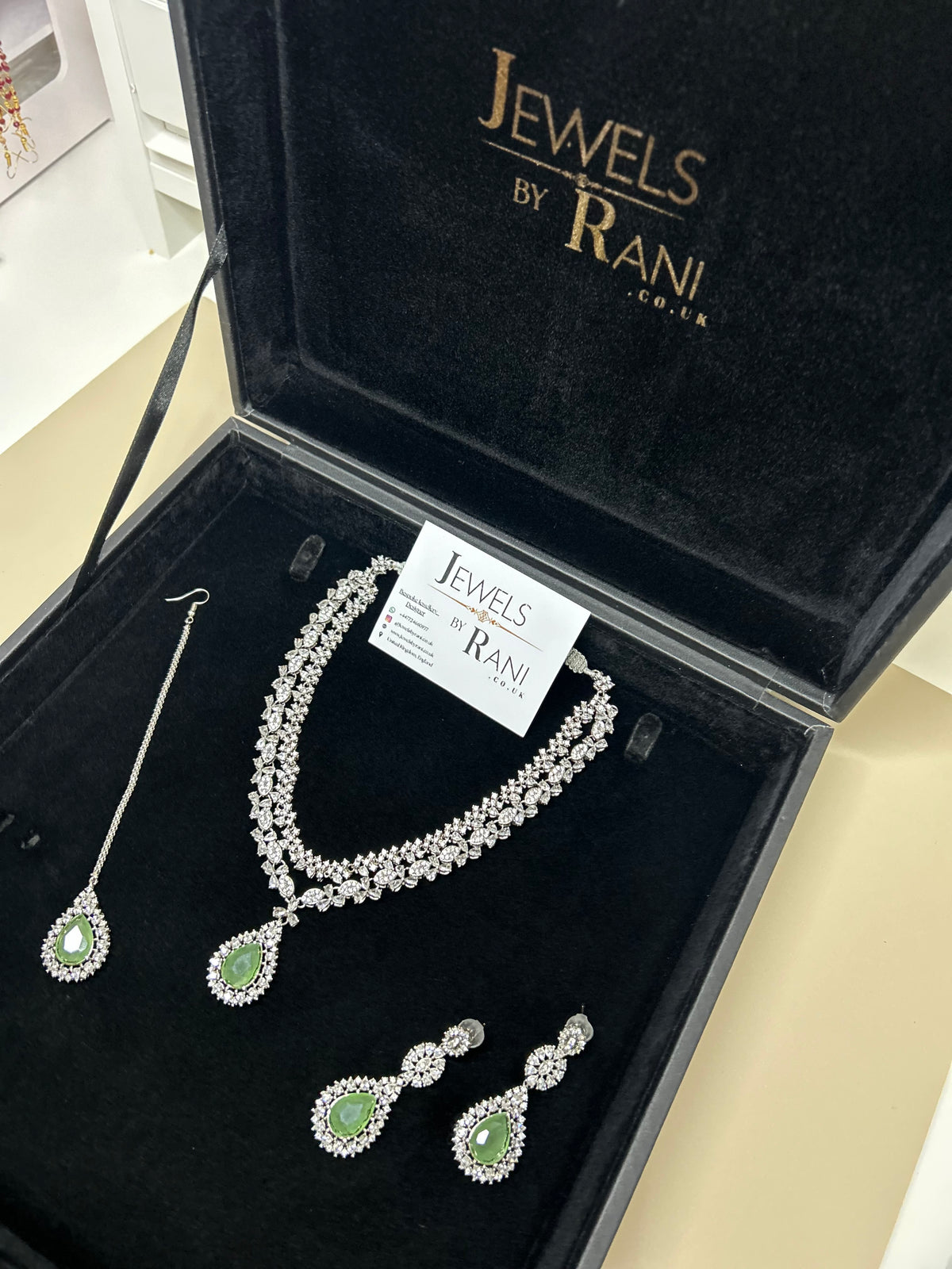 Pre Order 6 Weeks - Beautiful Sage Green / Bridal Jewellery Set