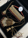 Need it for 30th June - Norway order - Gold Plated Choker set Deep Red and Gold