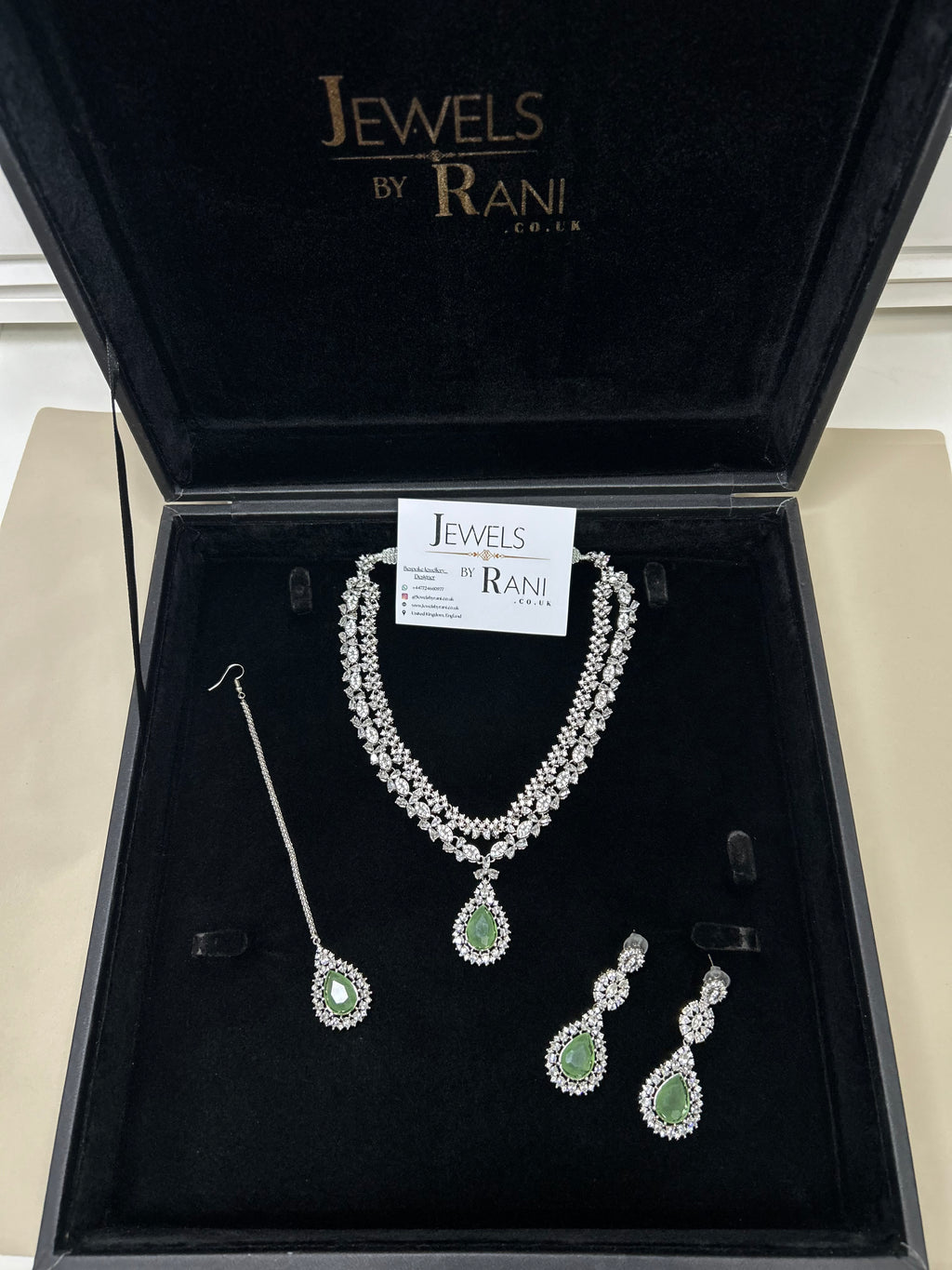 Pre Order 6 Weeks - Beautiful Sage Green / Bridal Jewellery Set