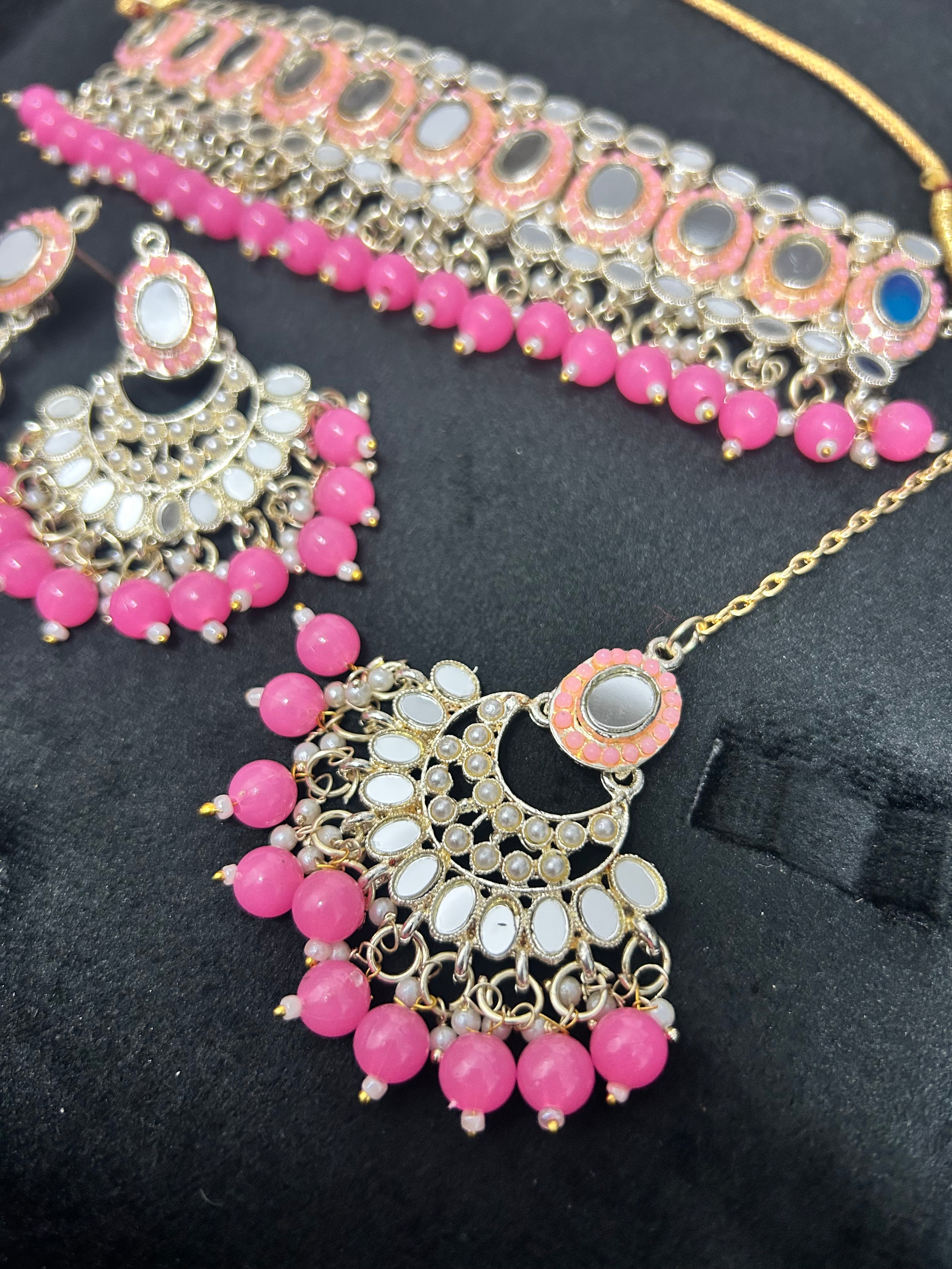 Pink Light Weight Choker Set
