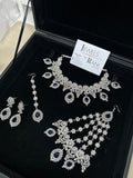 Trending, Royal Blue & Silver Statement Set Style 5207