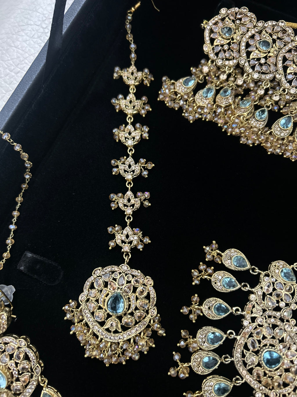 Pre Order 6 Weeks - Blue and Gold Choker Set