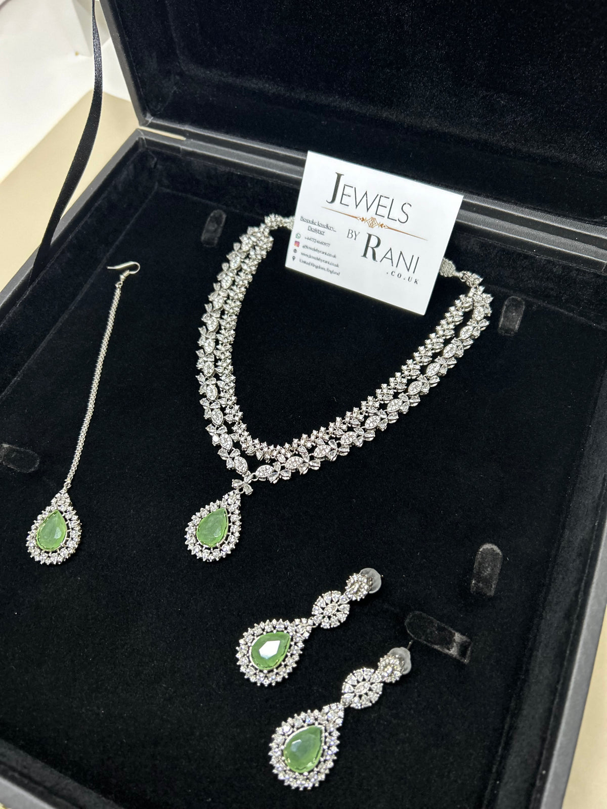 Pre Order 6 Weeks - Beautiful Sage Green / Bridal Jewellery Set