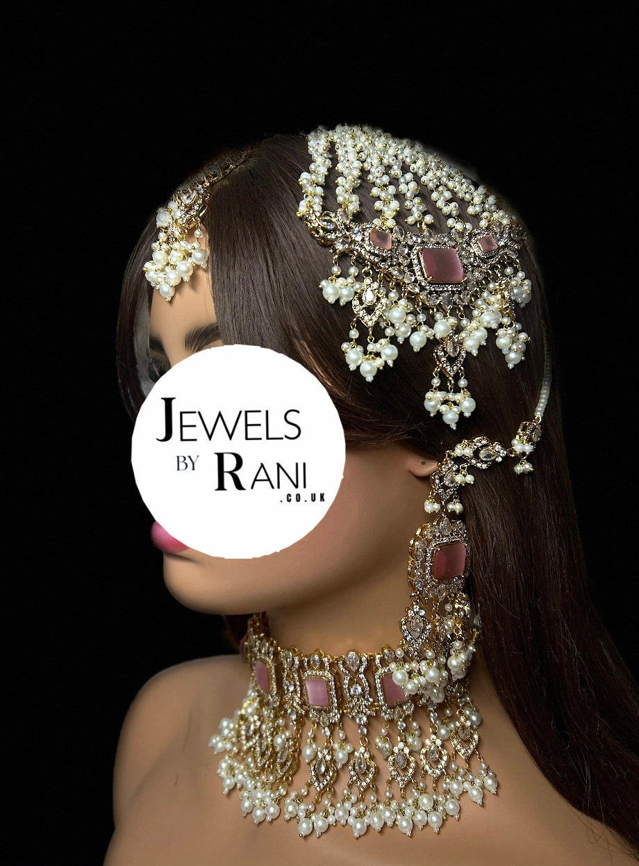 2026 Collection | Pink and White Choker Set - Style 780