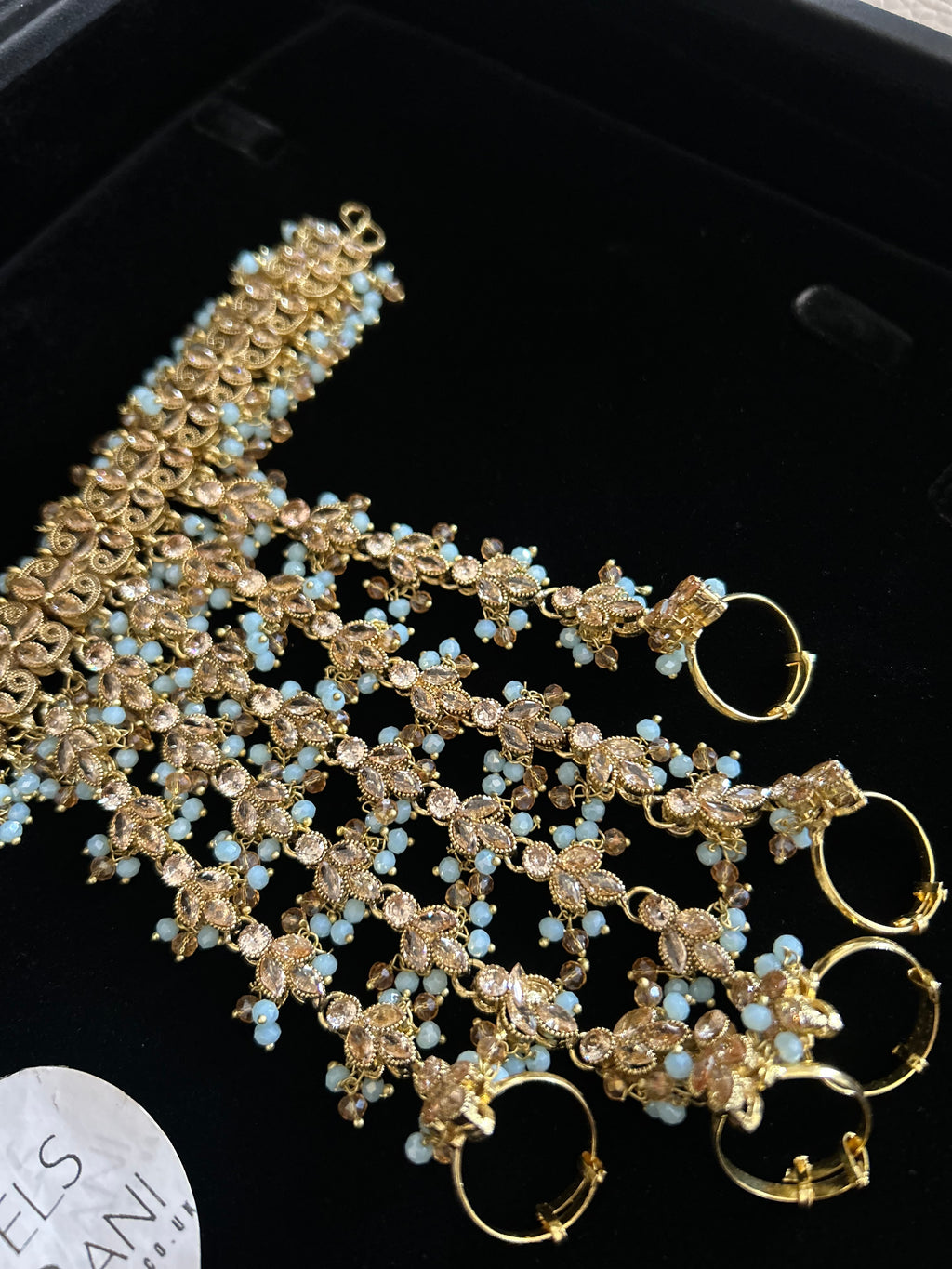 Any colour Pre Order 6 Weeks - 24crt Gold Plated Bridal Hand Piece ONLY |Angla