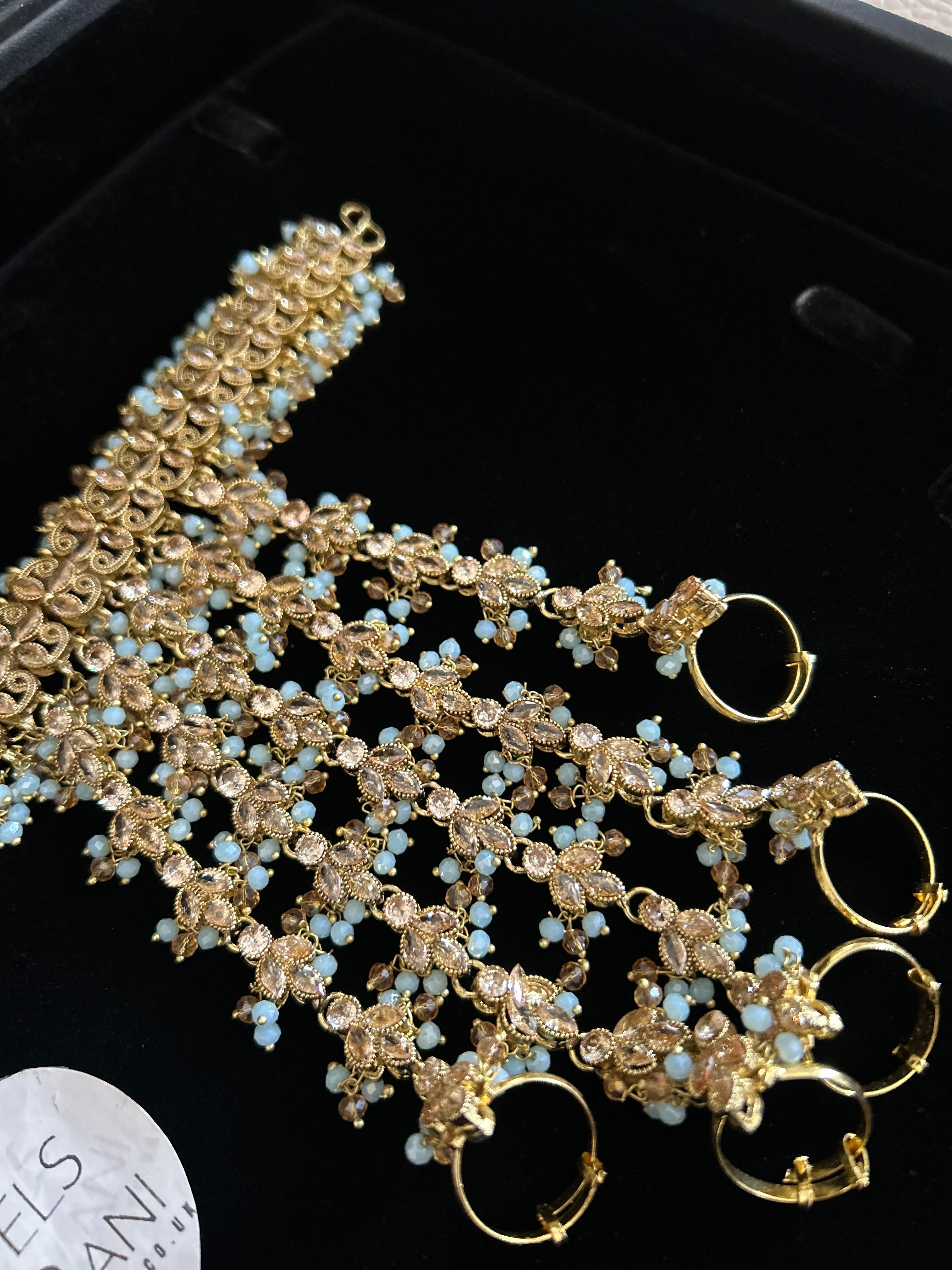 Any colour Pre Order 6 Weeks - 24crt Gold Plated Bridal Hand Piece ONLY |Angla