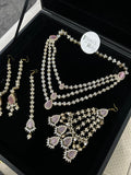 24crt Gold Plated - Beautiful Pink Statement Set