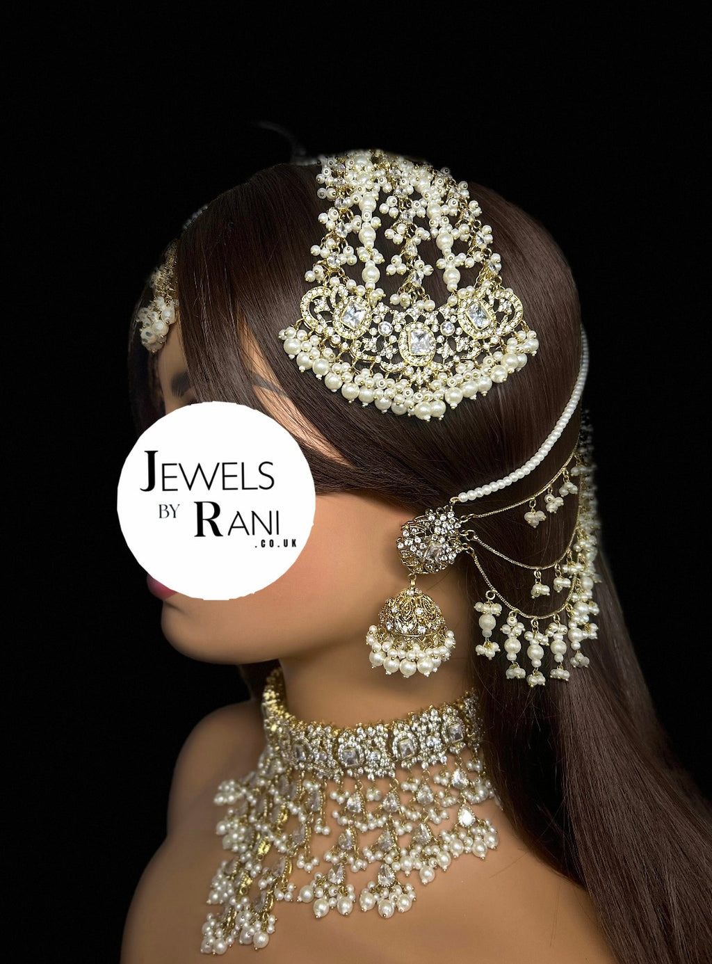 Set 1 - 2026 Gold and White Pearly Dangle Necklace
