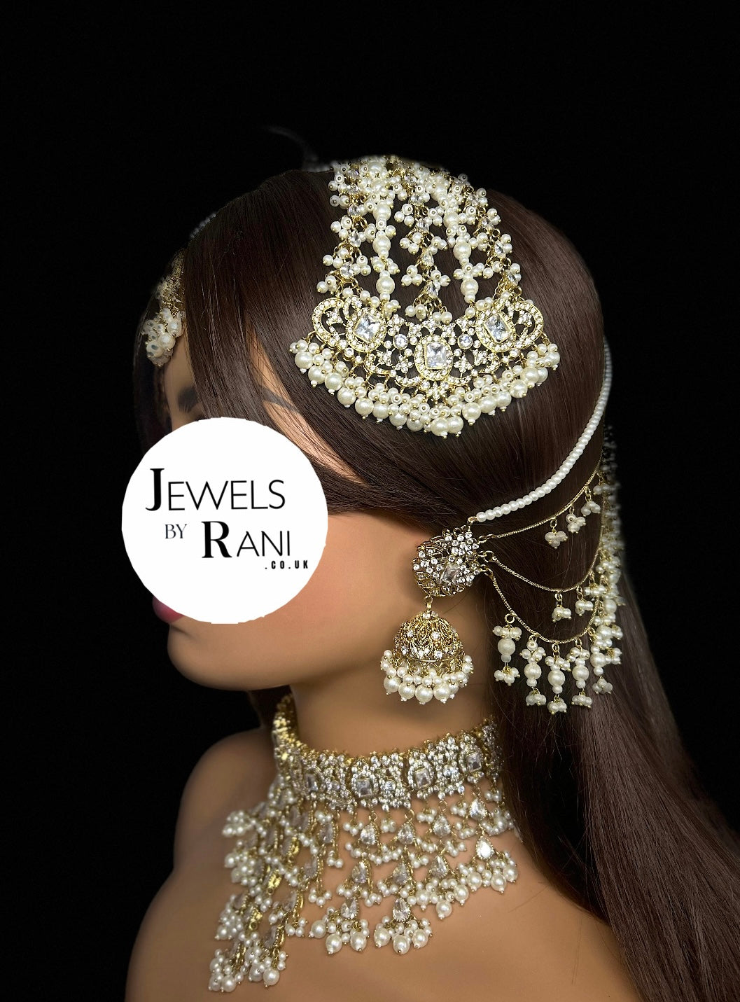 Set 1 - 2026 Gold and White Pearly Dangle Necklace