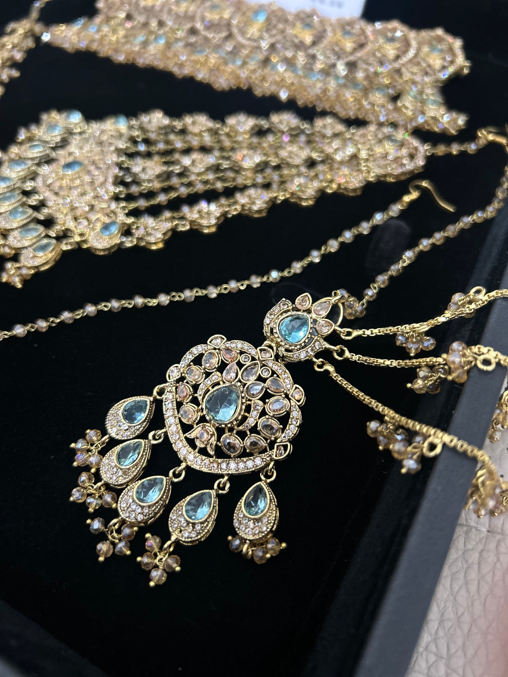 Pre Order 6 Weeks - Blue and Gold Choker Set