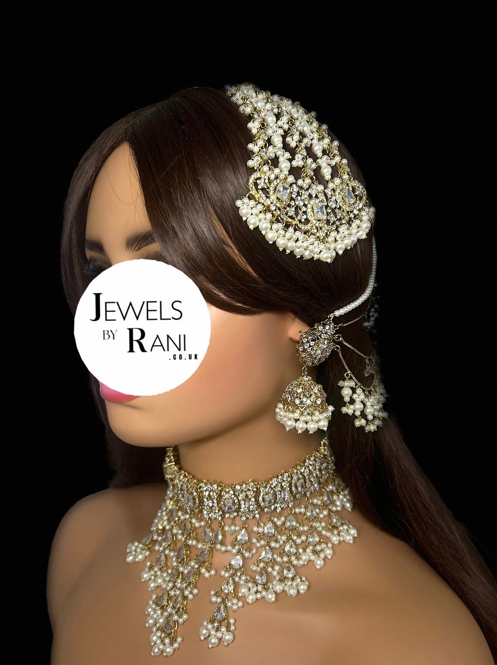Set 1 - 2026 Gold and White Pearly Dangle Necklace