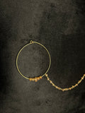 Gold Bridal Nose Ring Nathli Nose Hoop | Design 12
