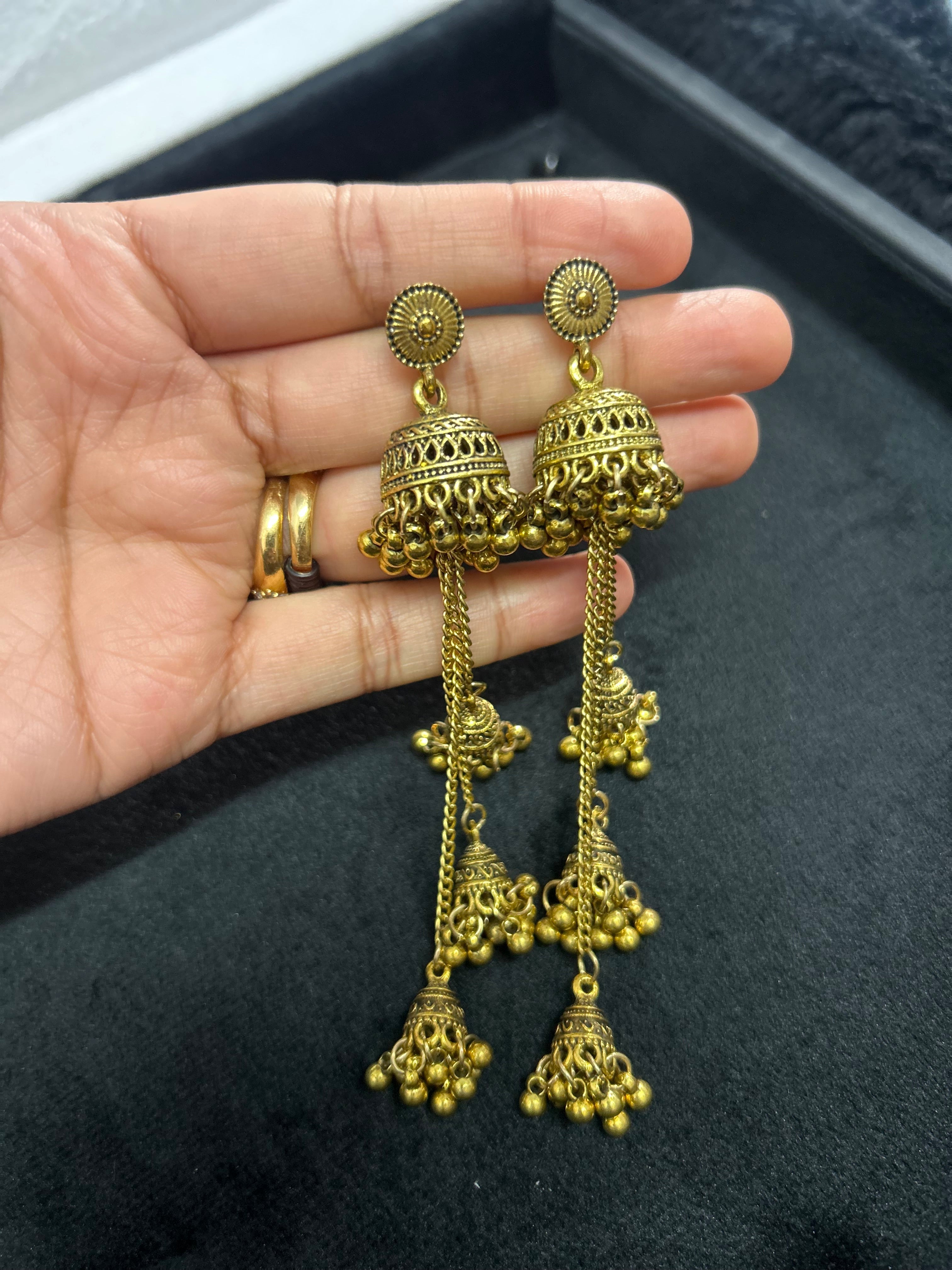 Beautiful Long Dangle Jhumkies