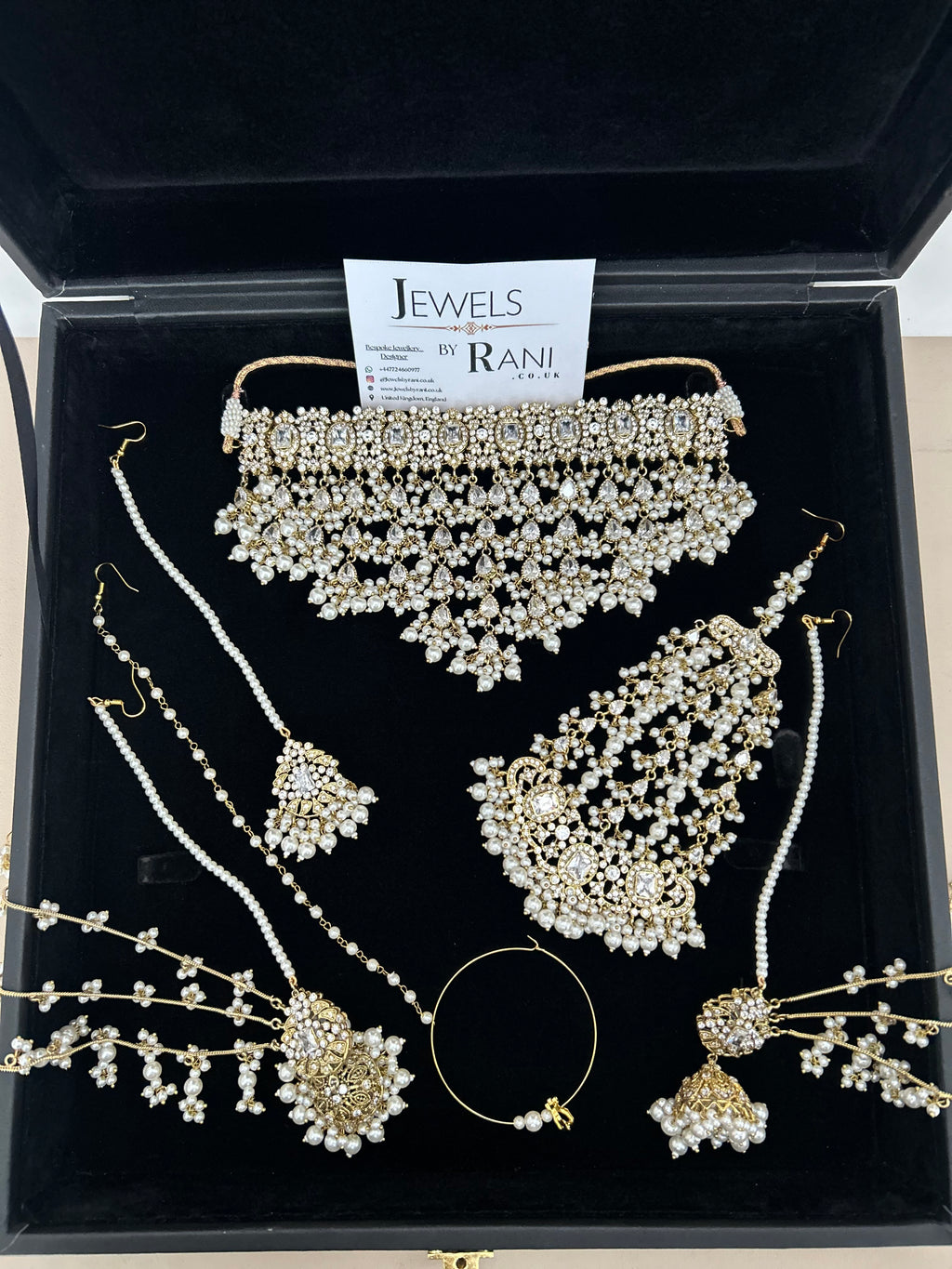 Set 1 - 2026 Gold and White Pearly Dangle Necklace