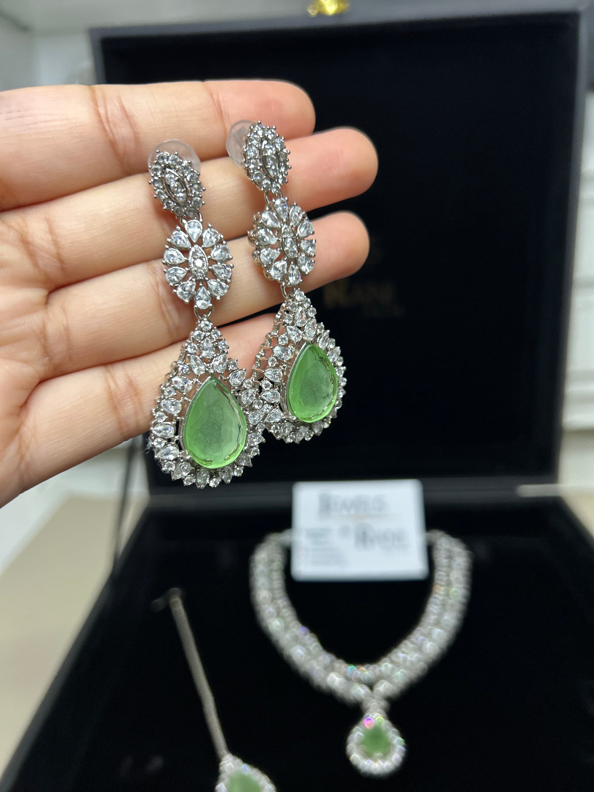 Pre Order 6 Weeks - Beautiful Sage Green / Bridal Jewellery Set