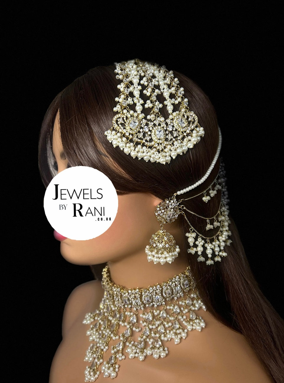 Set 1 - 2026 Gold and White Pearly Dangle Necklace
