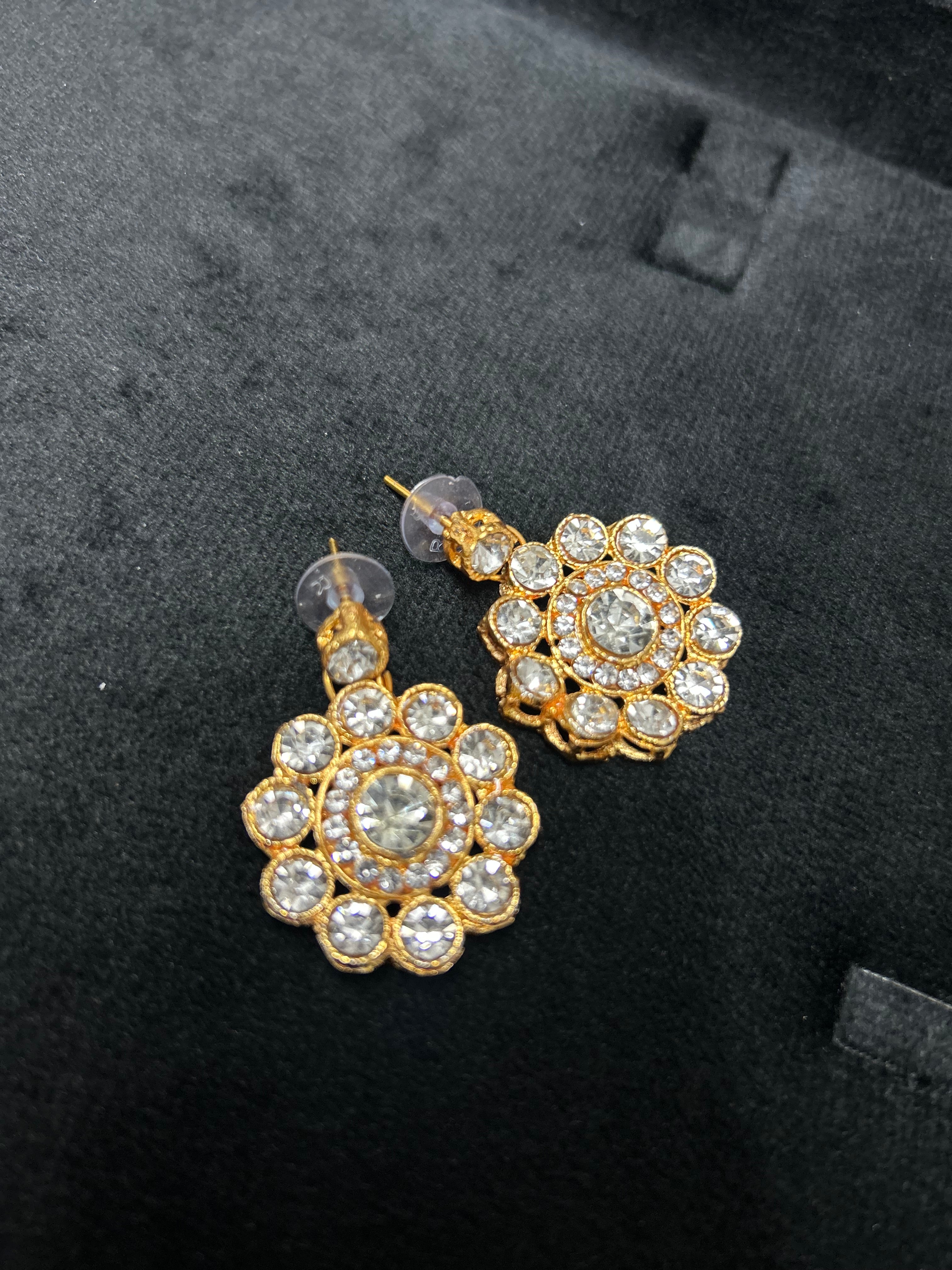 Simple Silver and Gold Earrings