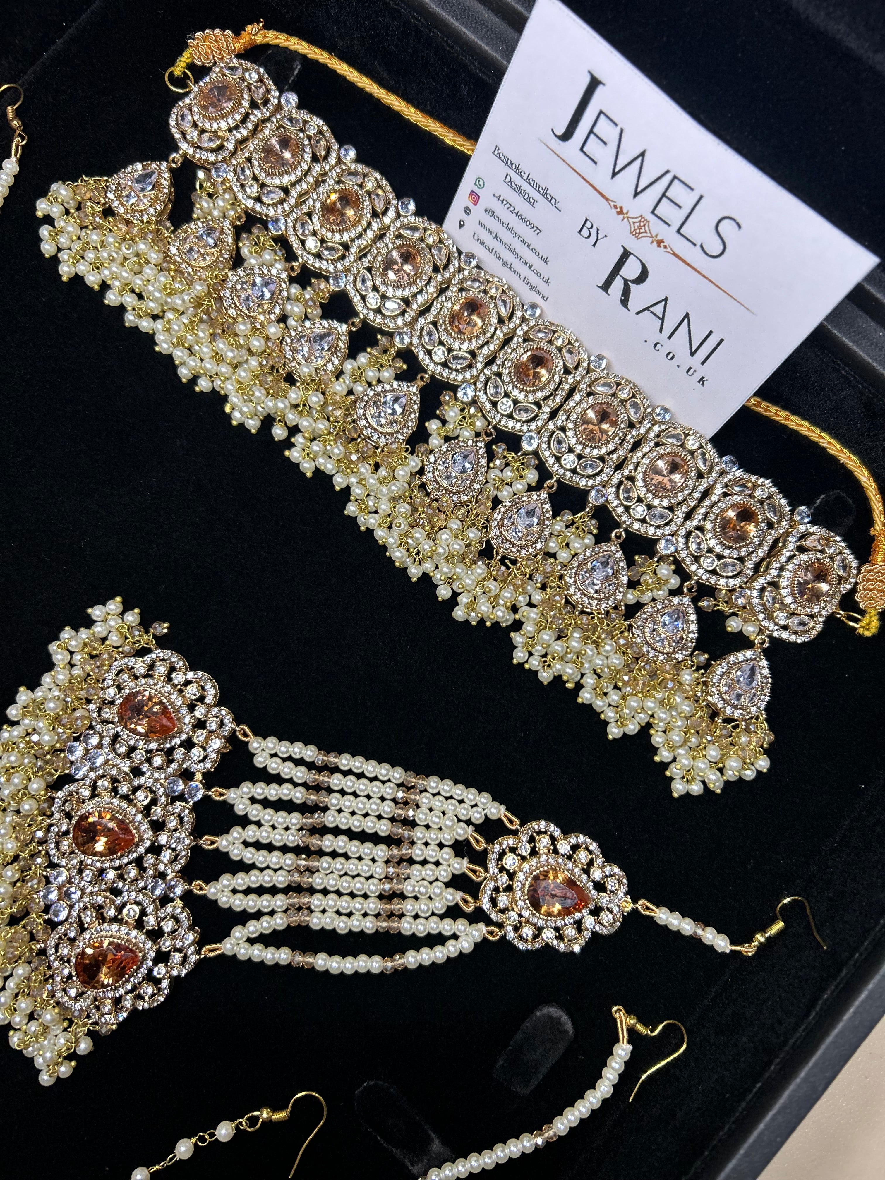 Style 5 - 2026 Gold and White Choker set