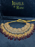 Maroon Red Necklace Only - Jewelsbyrani