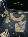 Beautiful Baby Pink & Gold Bridal Jewellery Set - Jewelsbyrani