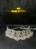 Silver & Baby Pink Necklace - Jewelsbyrani