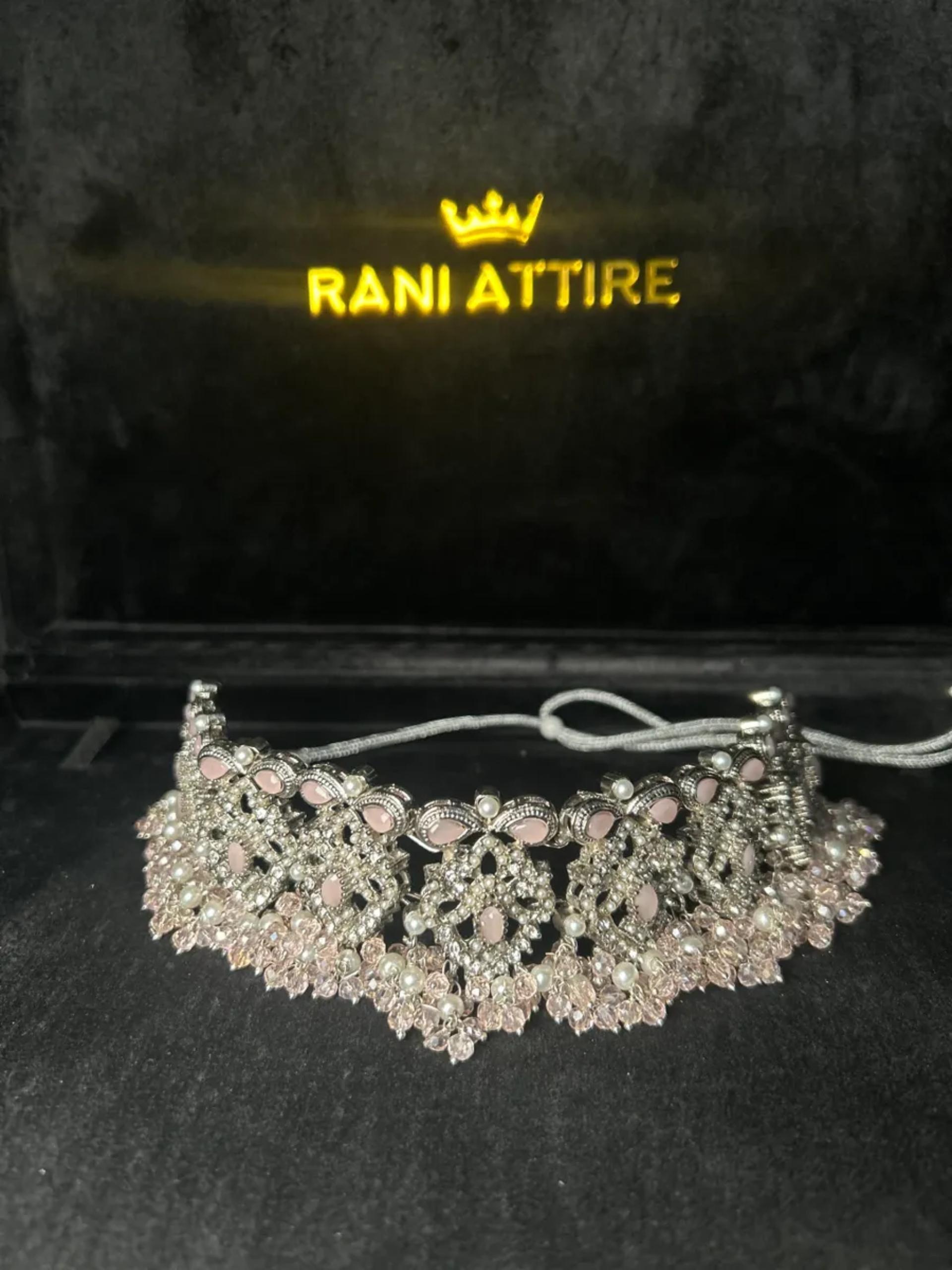 Silver & Baby Pink Necklace