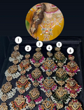 4 | Multi Blue Stoned Beautiful Naurtaran Hair Paranda | Hair Jewellery | Mendhi Hair Jewellery / Bridal Hair Jewellery| Bridal Paranda - Jewelsbyrani