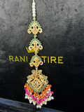 Multi heavily beaded tikka. - Jewelsbyrani