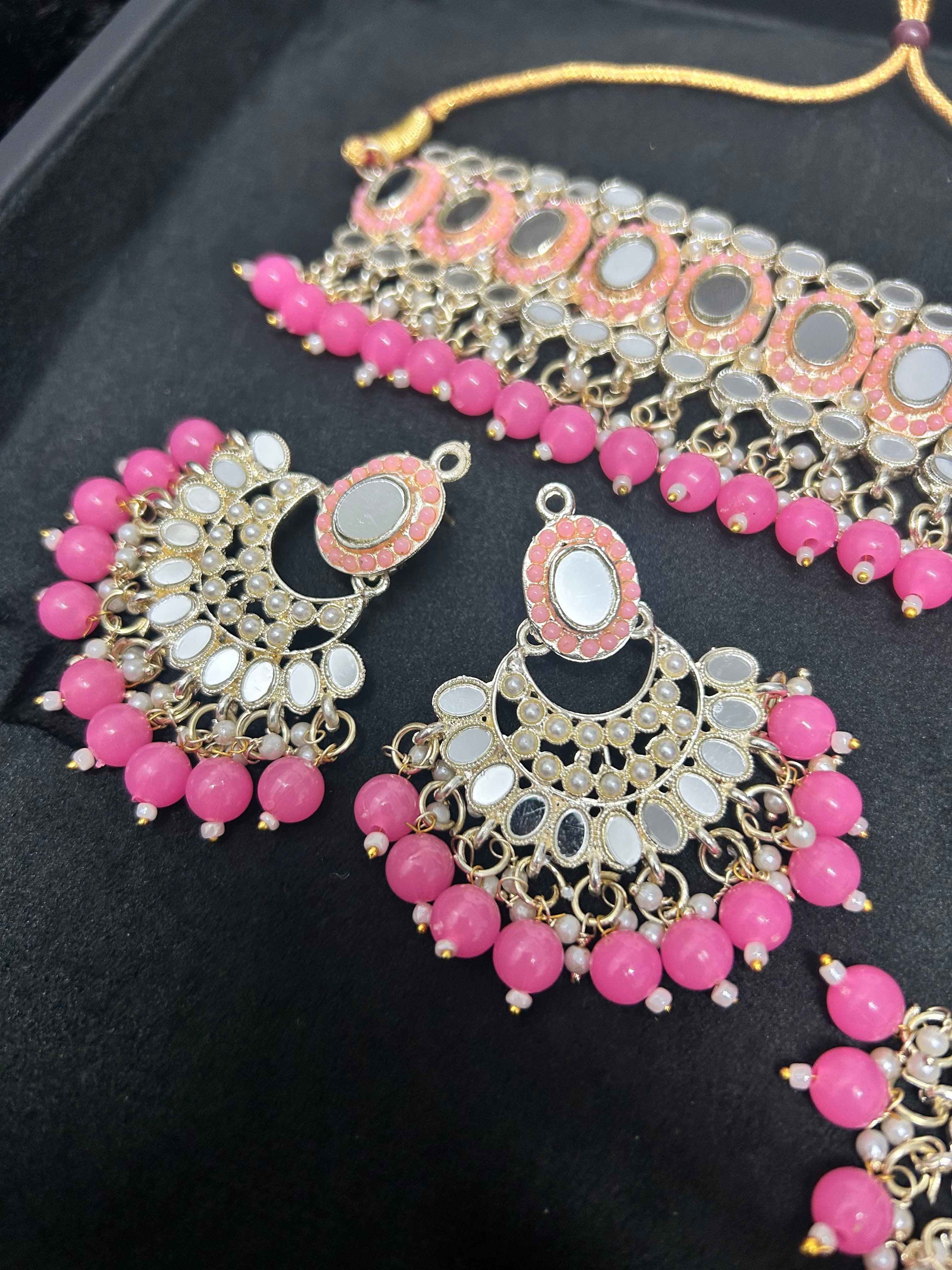 Pink Light Weight Choker Set