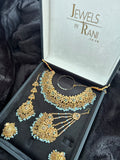 Beautiful Icy Blue and Gold Jewellery Set