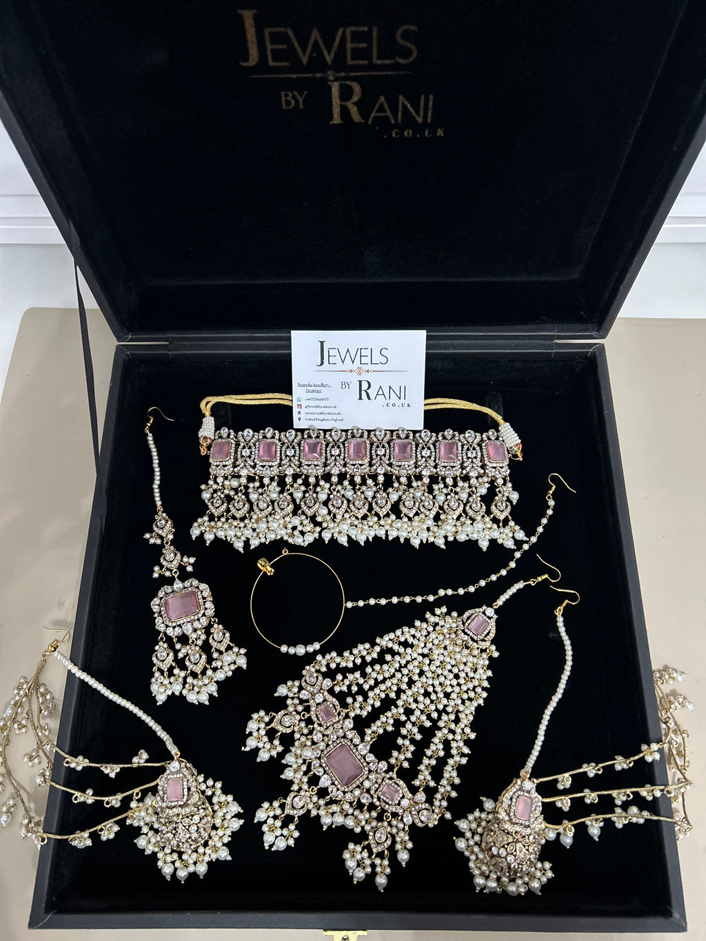 Pre Order - 2026 Collection | Pink and White Choker Set + Saharas