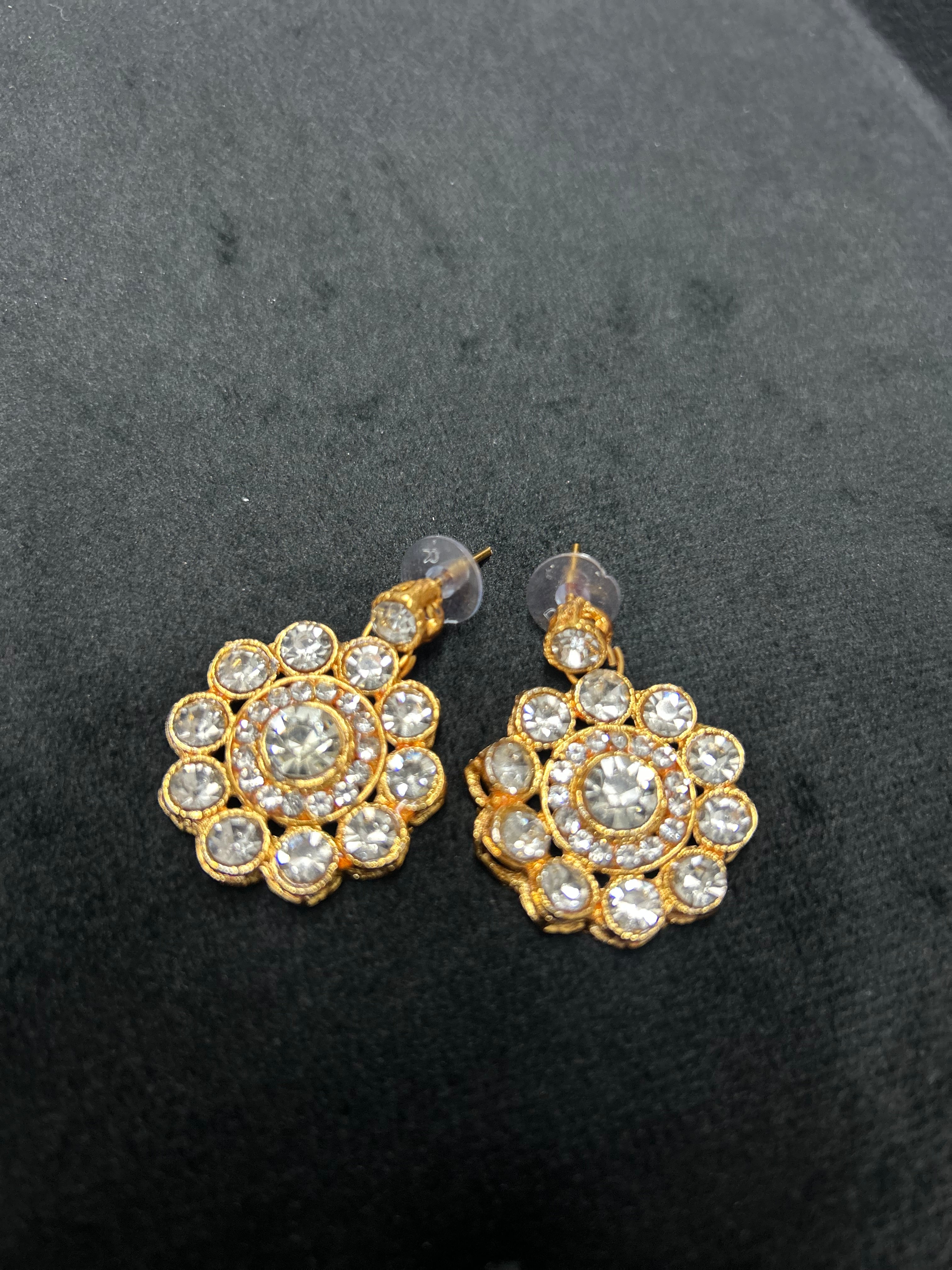 Simple Silver and Gold Earrings