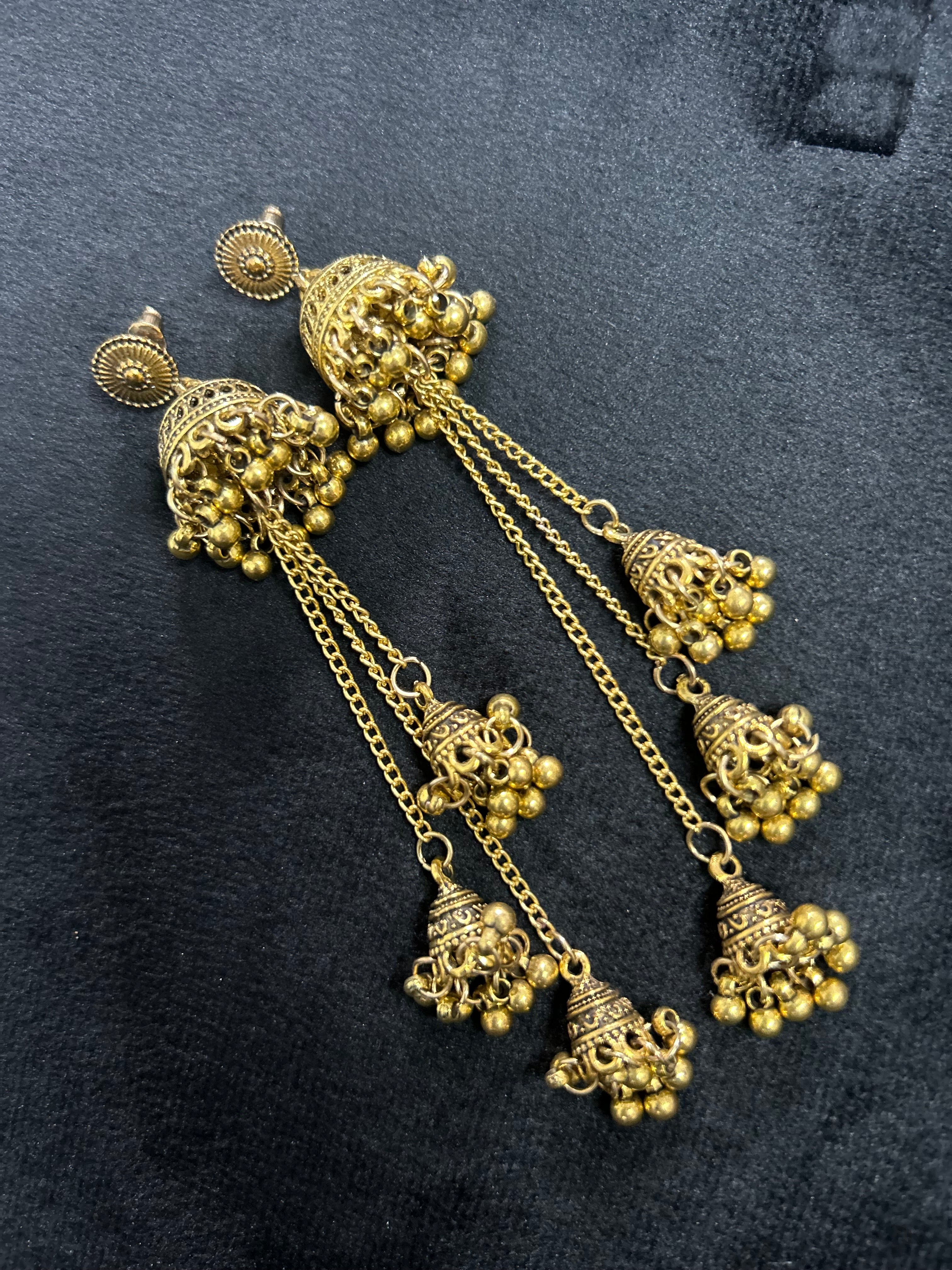 Beautiful Long Dangle Jhumkies