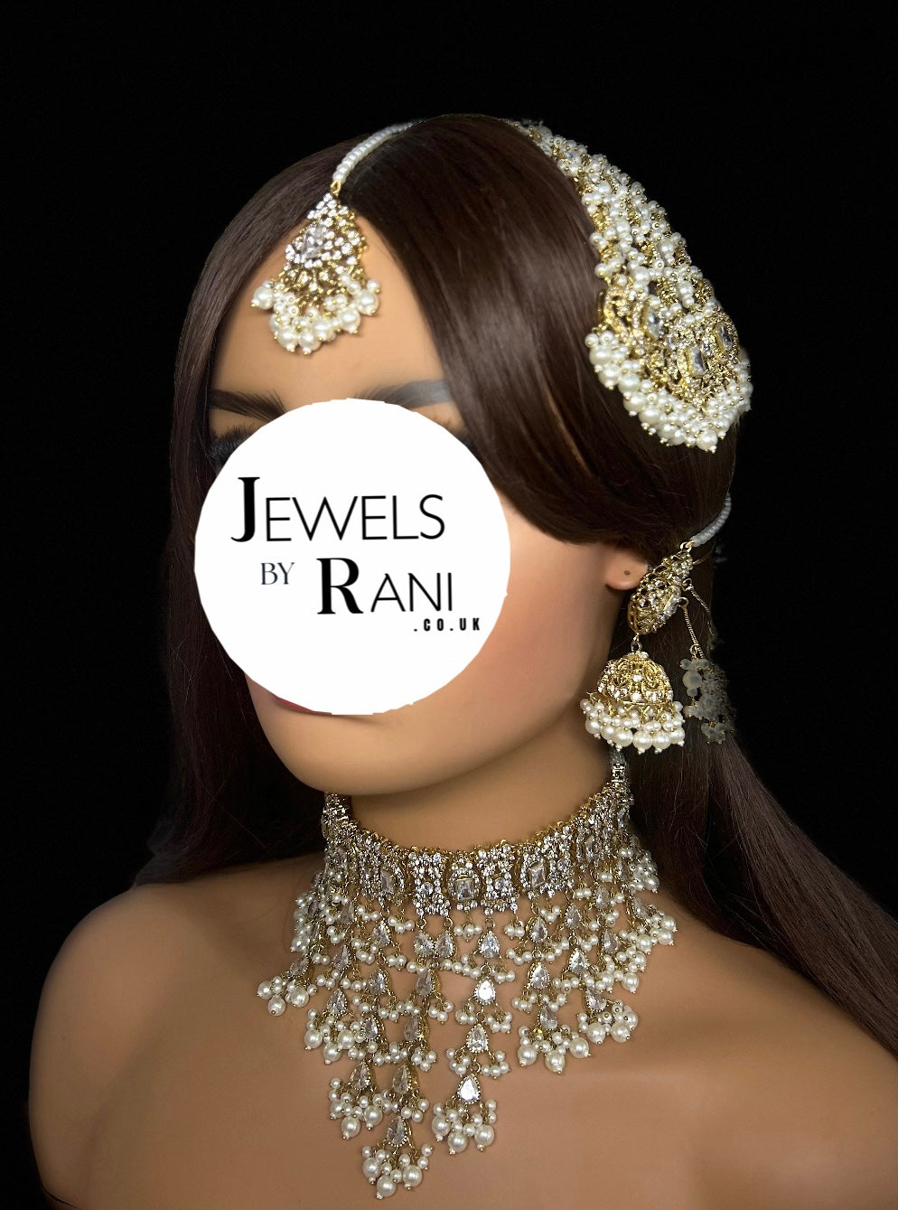 Set 1 - 2026 Gold and White Pearly Dangle Necklace