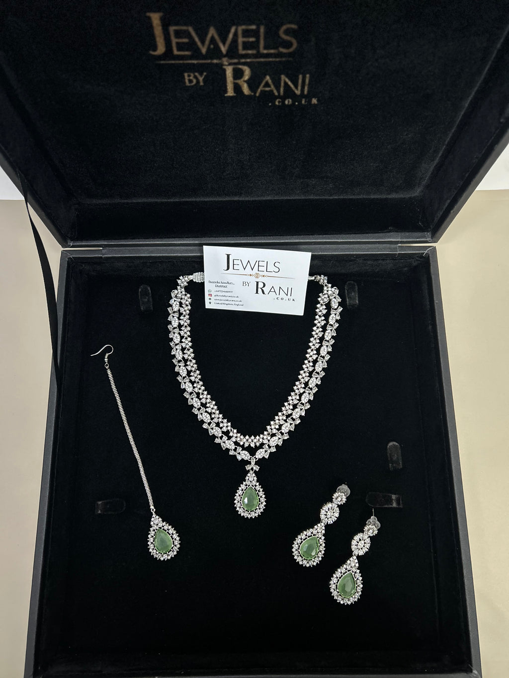Pre Order 6 Weeks - Beautiful Sage Green / Bridal Jewellery Set