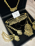 Vintage 22crt Gold Plated Gold Choker Set Mala Style 3859