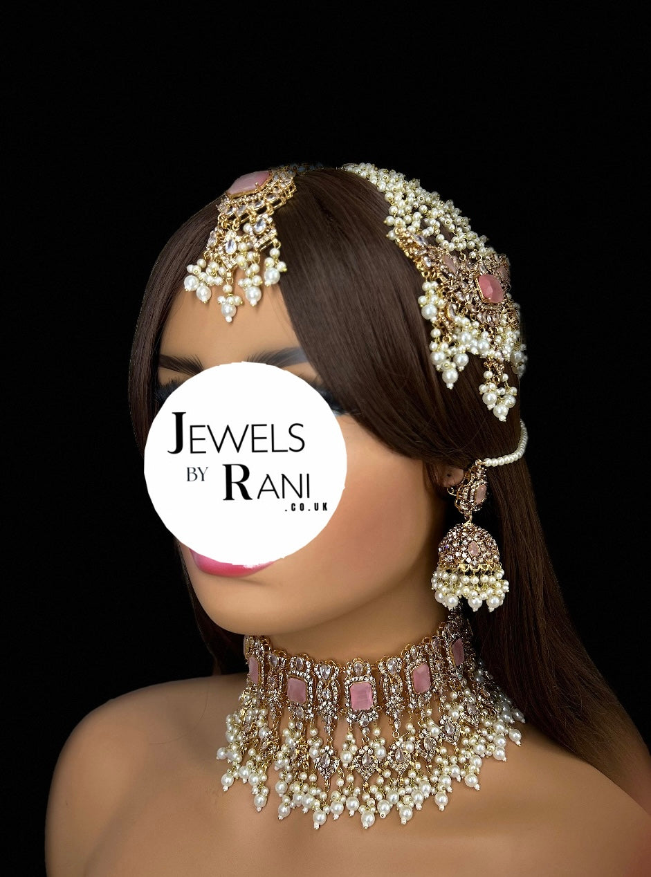 Pre Order - 2026 Collection | Pink and White Choker Set