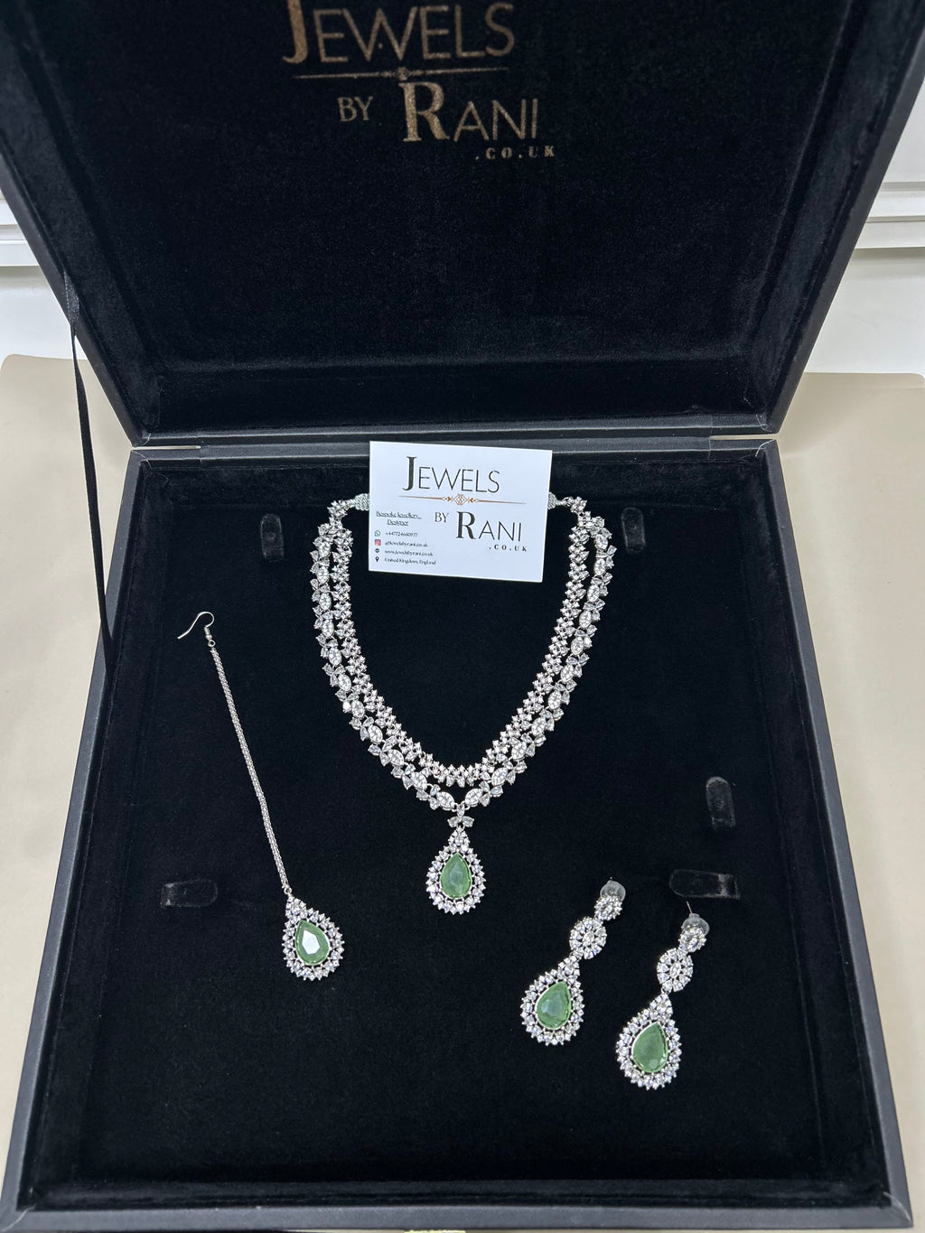 Pre Order 6 Weeks - Beautiful Sage Green / Bridal Jewellery Set