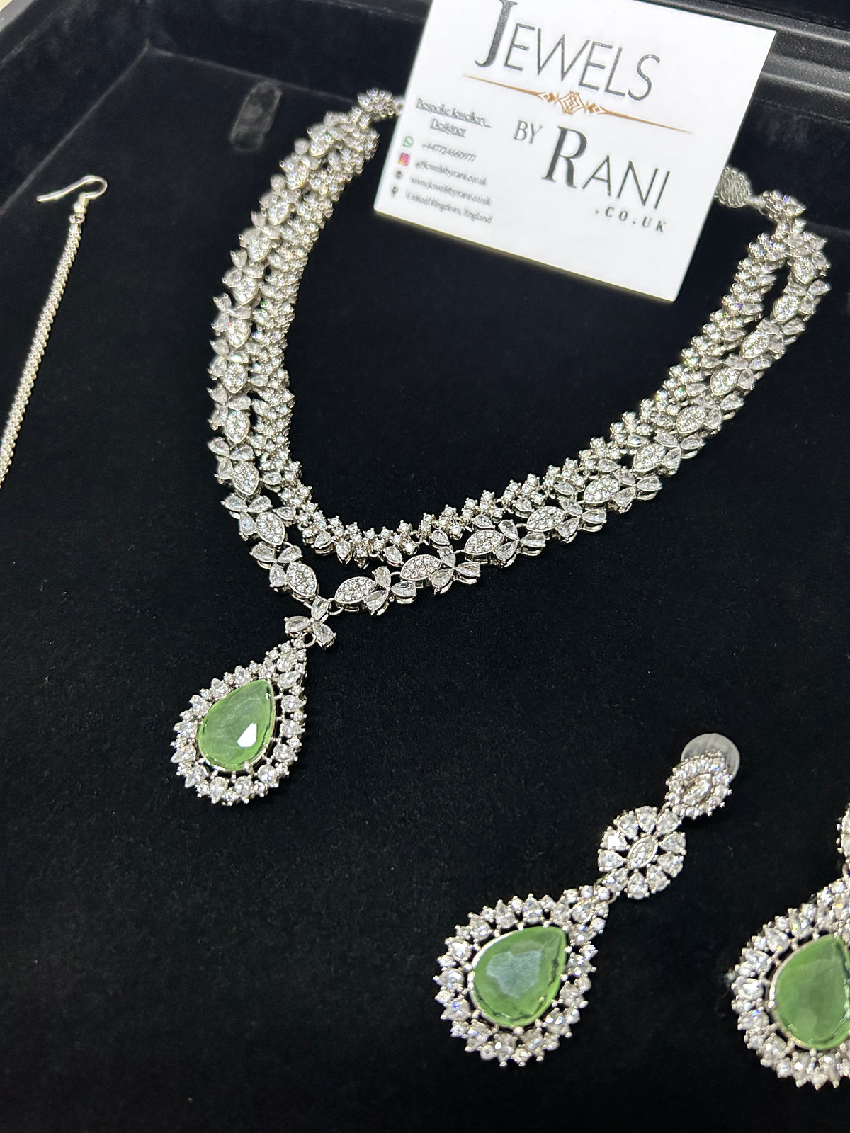 Pre Order 6 Weeks - Beautiful Sage Green / Bridal Jewellery Set