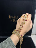 Maroon Bridal Hand Piece